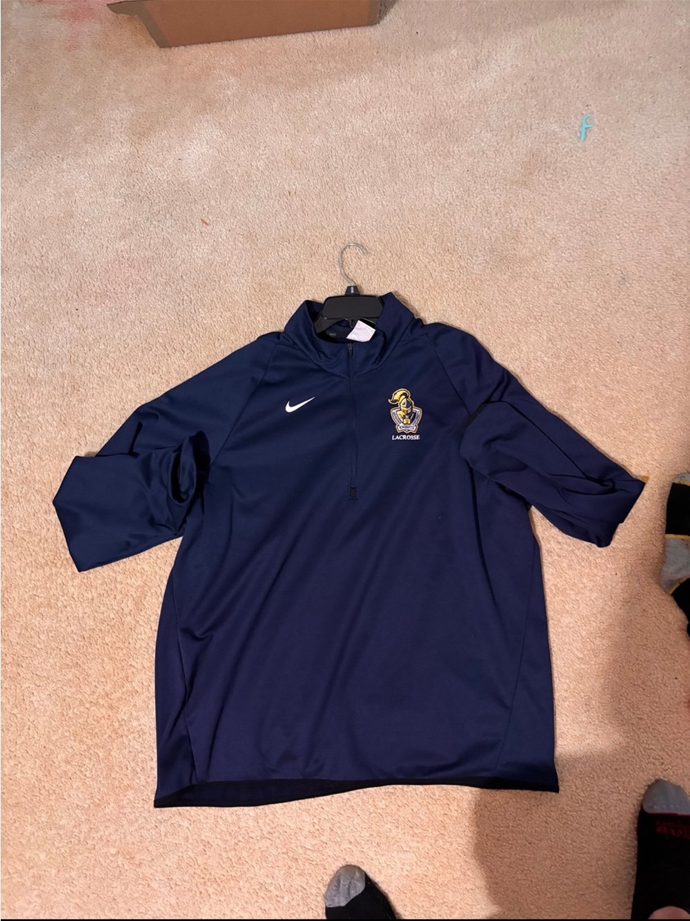 Nike Neumann knights Dri Fit 1/4 Navy Jacket Pull over